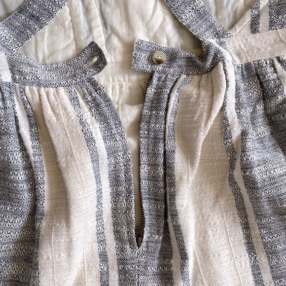 ANTHROPOLOGIE dRA Malibu Blue and White Apron Dress Size XS - Picture 6 of 10